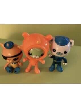 Octonauts  AnimalsLot Of   Action Figures Kwazil Tweak Captain Barnacles